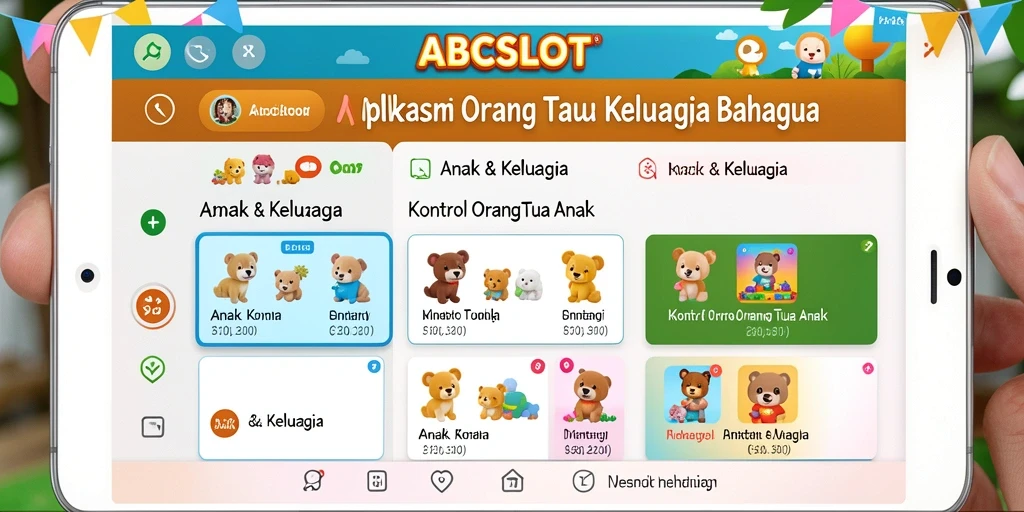 Tampilan antarmuka aplikasi kontrol orang tua yang ramah pengguna.