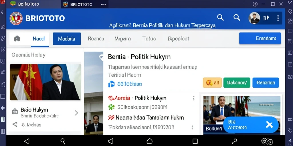 Tampilan antarmuka aplikasi BRIOTOTO yang informatif dan menarik.