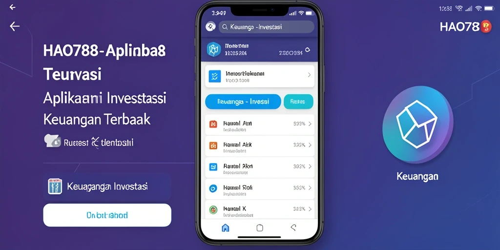 Antarmuka pengguna HAO788 yang menarik untuk aplikasi Investasi.