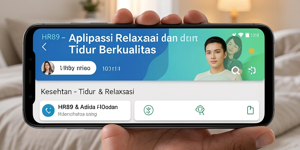 Tampilan antarmuka HR89 yang menenangkan dan intuitif.
