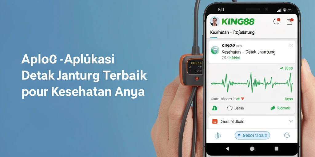 Tampilan antarmuka utama KING88 untuk pemantauan detak jantung.