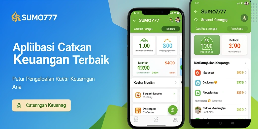 Tampilan antarmuka utama aplikasi SUMO777 untuk Catatan Keuangan.